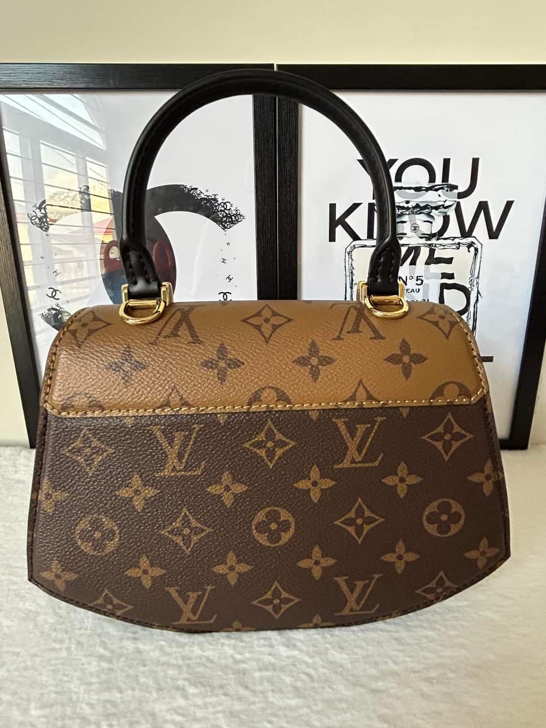 Louis Vuitton LV Tilsitt monogram handbag Brown ref.797373 - Joli Closet