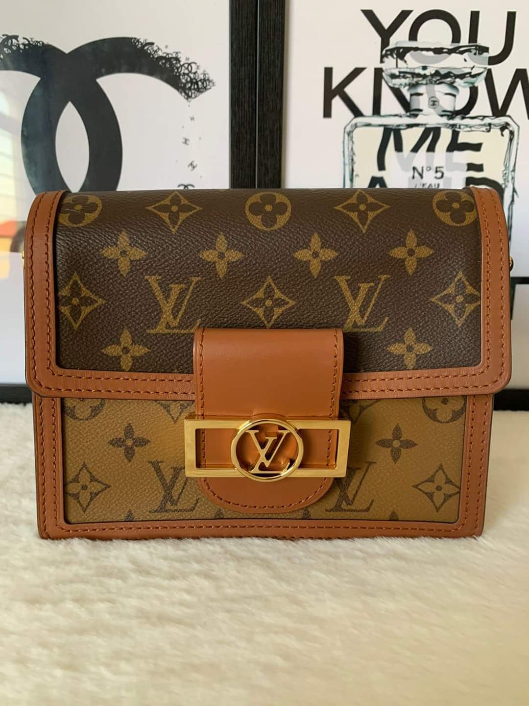 Authentic L V Dauphine Mini Reverse Bag Year 2022, Luxury, Bags & Wallets  on Carousell
