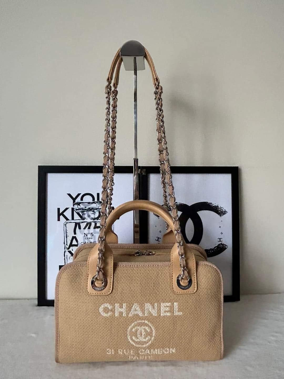 chanel deauville bowling bag