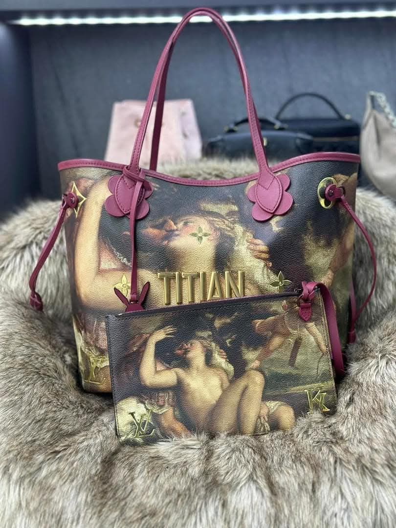 ▪️L V Neverfull MM x Jeff Koons Master Titian▪️