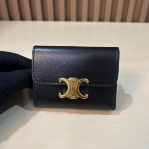 ▪️C E L I N E Triomphe Compact Wallet (New  Design)▪️
